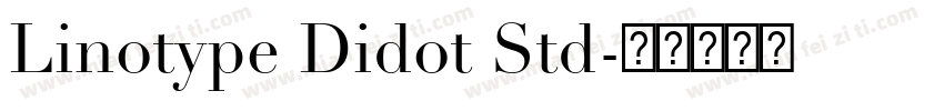 Linotype Didot Std字体转换